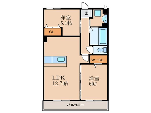 ＣＩＴＲＵＳ　ＴＲＥＥの物件間取画像